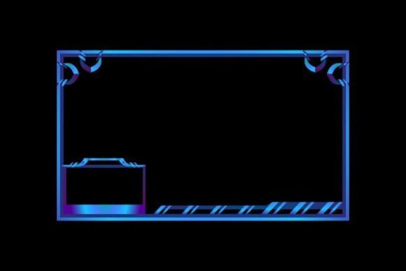 Download Modern Blue Stream Overlay Template - Overlay Collection
