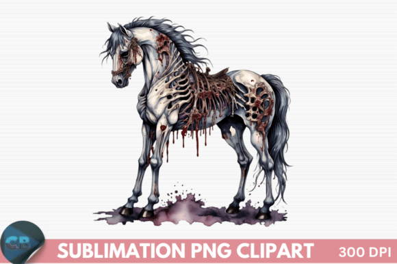 Download Undead Steed Zombie Horse Clipart PNG - Zombie Collection