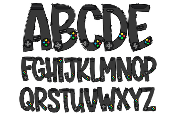 Download Gaming Doodle Letters Gamer Alphabet - Premium Resources