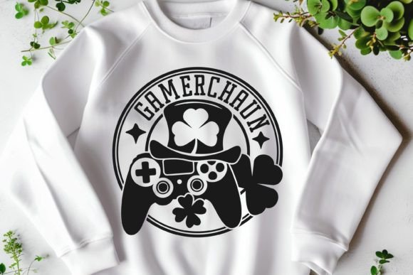 Download Leprechaun Gamer SVG | St Patricks Day - Gamer Collection