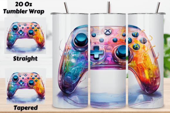 Download Gamer Life 20oz Skinny Tumbler Wrap - Premium Resources