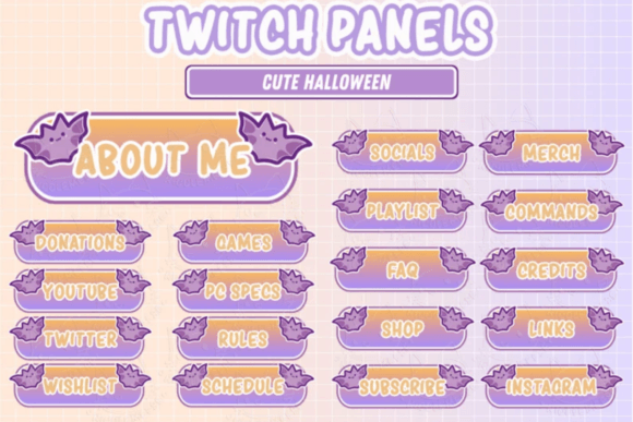 Download Twitch Panels Halloween Overlays - Overlay Collection